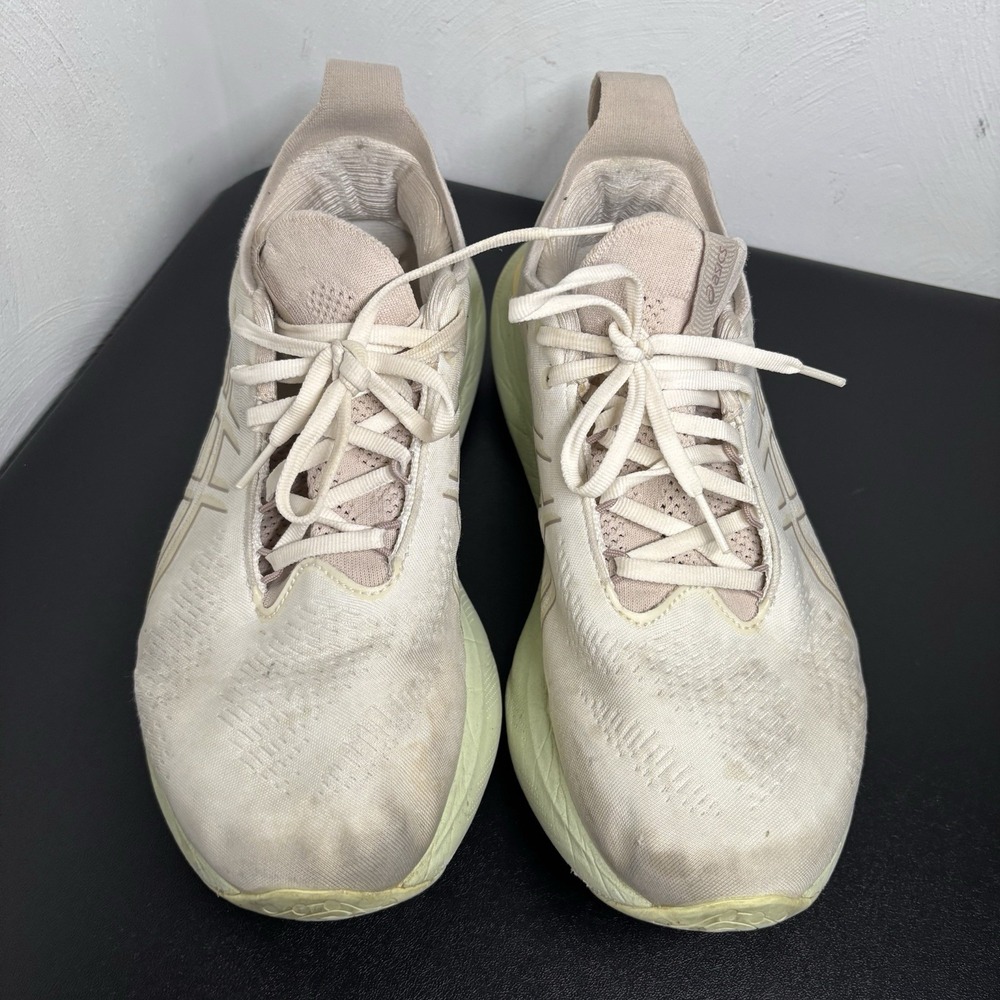 Asics Gel-Nimbus 25 Running Shoes Cream/Fawn Size 12 Athletic Sneakers Lace Up - Picture 5 of 12